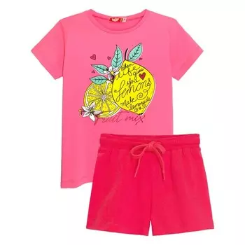 Комплект для девочки (футболка-шорты), рост 158 см