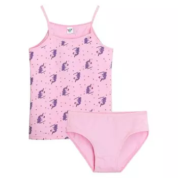 Комплект для девочки (майка на бретелях, трусы), рост 110-116 см