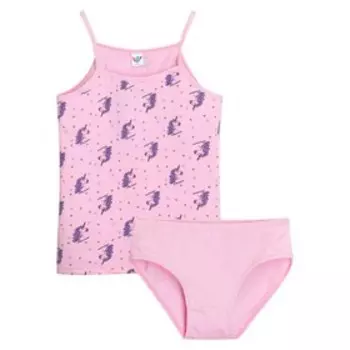 Комплект для девочки (майка на бретелях, трусы), рост 86-92 см