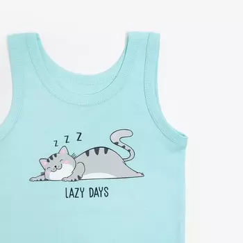 Комплект для девочки (майка/трусы), цвет мятный, рост 116 см