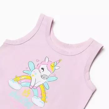 Комплект для девочки (майка,трусы), цвет сиреневый рост 116 см