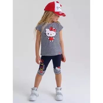 Комплект для девочки PlayToday: футболка и легинсы, рост 110 см