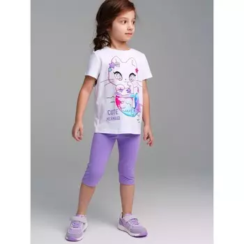 Комплект для девочки PlayToday: футболка и легинсы, рост 98 см
