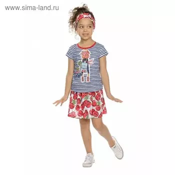 Комплект для девочки, рост 92 см, цвет синий