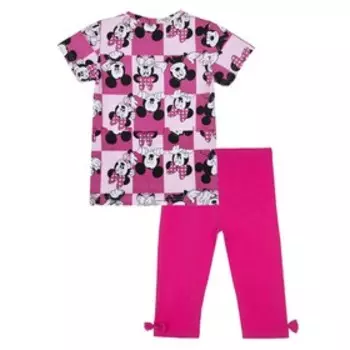Комплект для девочки с принтом Disney: футболка, леггинсы, рост 110 см