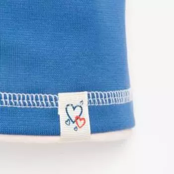 Комплект для девочки (шапка,снуд), цвет светло-джинс/бежевый, размер 54-56