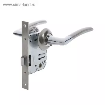 Комплект для двери "Фабрика Замков" SET 01-C 170 2H BK SN, цвет матовый никель