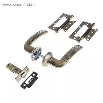 Комплект для двери «Фабрика Замков» SET 04-C 100 2H AB, цвет старая бронза
