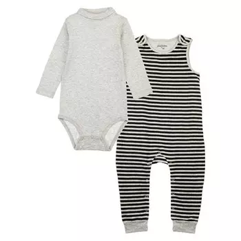Комплект для мальчика: боди-водолазка, полукомбинезон, рост 74 см