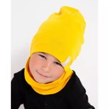 Комплект для мальчика, цвет горчица, размер 50-54