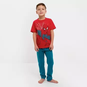 Комплект для мальчика (футболка, брюки) «Человек-паук», Marvel, рост 134-140 (36)