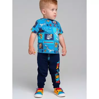 Комплект для мальчика: футболка, брюки, рост 80 см