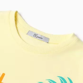 Комплект для мальчика (футболка, шорты) цвет желтый/синий, рост 86 см