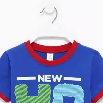 Комплект для мальчика (футболка/шорты), цвет электрик, рост 104