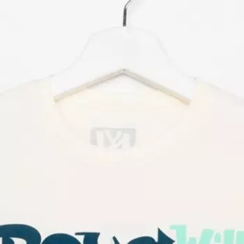 Комплект для мальчика (футболка/шорты) цвет бежевый/синий, рост 110