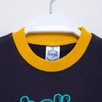 Комплект для мальчика (футболка/шорты), цвет графитовый, рост 92