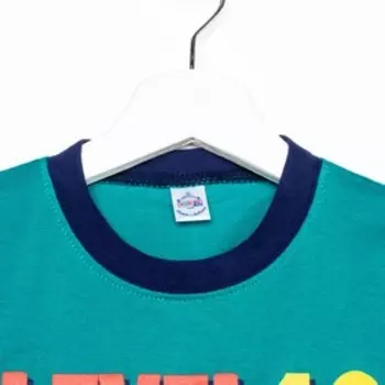 Комплект для мальчика (футболка/шорты), цвет изумрудный, рост 104