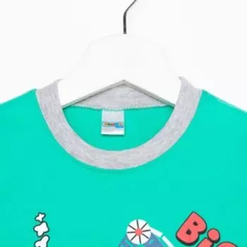 Комплект для мальчика (футболка/шорты), цвет ментоловый, рост 92