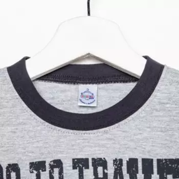 Комплект для мальчика (футболка/шорты), цвет серый меланж, рост 122