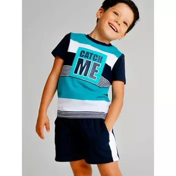 Комплект для мальчика: футболка, шорты, рост 116 см