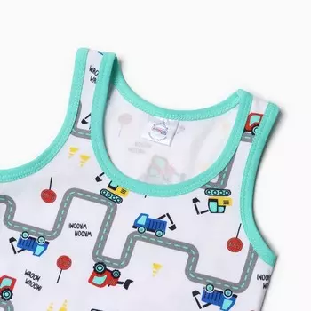 Комплект для мальчика (майка, трусы), цвет ментоловый, рост 110 см