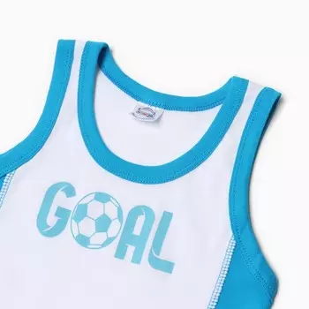 Комплект для мальчика (майка, трусы), цвет белый, рост 140 см