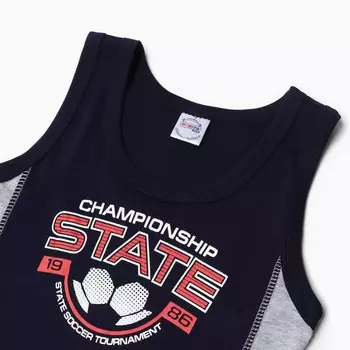 Комплект для мальчика (майка, трусы), цвет бирюзовый, рост 122 см