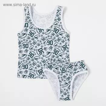 Комплект для мальчика (майка, трусы), цвет микс, рост 98-104 см (28)