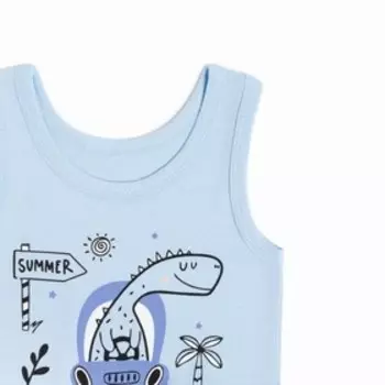 Комплект для мальчика (майка, трусы), цвет голубой/summer, рост 98 см