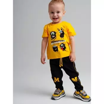 Комплект для мальчика PlayToday: футболка и брюки, рост 80 см