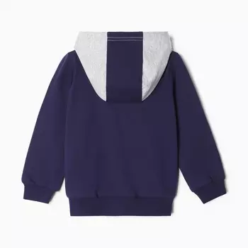 Комплект для мальчика (толстовка, брюки) , цвет тёмно-синий, рост 104 см