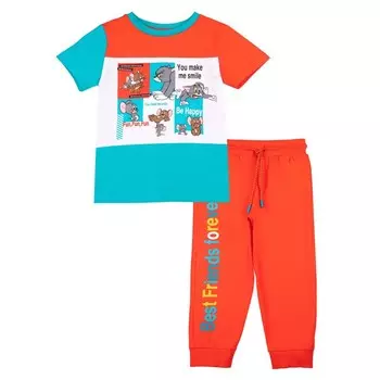 Комплект для мальчиков: футболка, брюки, рост 116 см