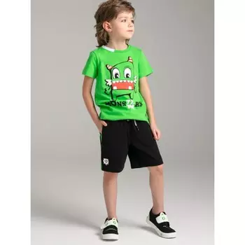 Комплект для мальчиков: футболка, шорты, рост 104 см