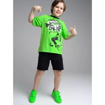Комплект для мальчиков: футболка, шорты, рост 164 см