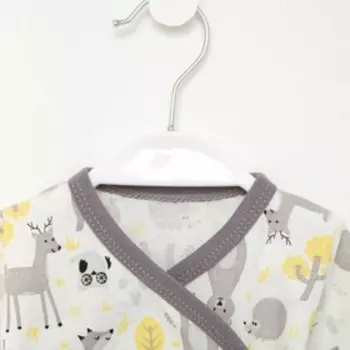 Комплект для новорожденного цвет молочный/ звери, рост 56 см