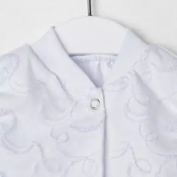 Комплект для новорожденного (комбинезон, чепчик), цвет белый,рост 56-62 см