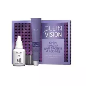 Комплект для окрашивания бровей и ресниц Ollin Professional Vision, черный, 2 шт. по 20 мл