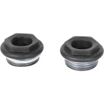 Комплект для подключения радиатора Global, 1"x1/2", без кронштейнов, в блистере, цвет черный