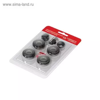 Комплект для подключения радиатора Royal Thermo 1/2'' black, черный