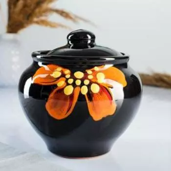 Горшочки для запекания Псковский гончар «Божбя коровка», набор 4 шт., 850 мл, с ухватом, керамика