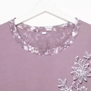 Комплект домашний женский , цвет какао, размер 52