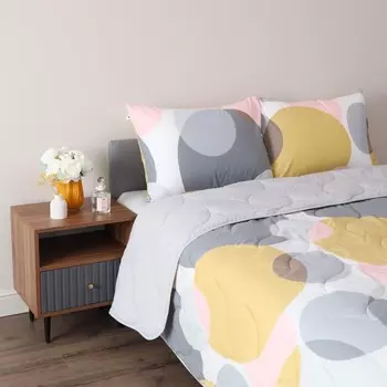 Комплект дуэт: одеяло - 2 шт, простынь, наволочки 50x70 см-2 шт