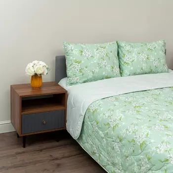 Комплект дуэт: одеяло - 2 шт, простынь, наволочки 50x70 см-2 шт