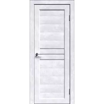 Комплект межкомнатной двери «А-3/07», со стеклом, 2000800 мм, цвет бетон снежный