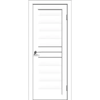 Комплект межкомнатной двери «А-3/08», со стеклом, 2000600 мм, цвет белая шагрень