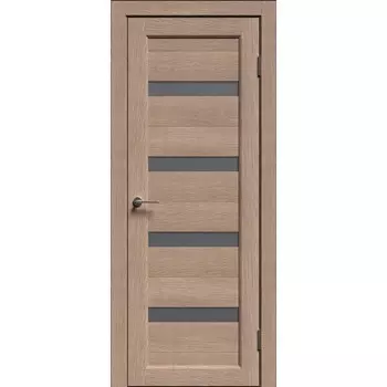 Комплект межкомнатной двери «B-4/10», со стеклом, 2000800 мм, цвет дуб светлый
