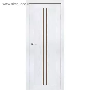 Комплект двери Токио Ясень белый, бронза сатин 2000х700