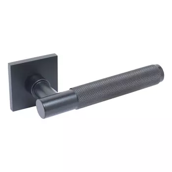 Комплект дверных ручек БУЛАТ РФ 02.02 ФЕРОНА, матовый черный