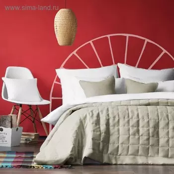 Комплект «Джерри»: покрывало 160 х 220 см, наволочка 40 х 40 см - 2 шт, цвет бежевый