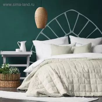 Комплект «Джерри»: покрывало 160 х 220 см, наволочка 40 х 40 см - 2 шт, цвет сливочный